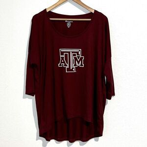 Champion XXL ATM Aggie 3/4 Sleeves graphic Top soft game day